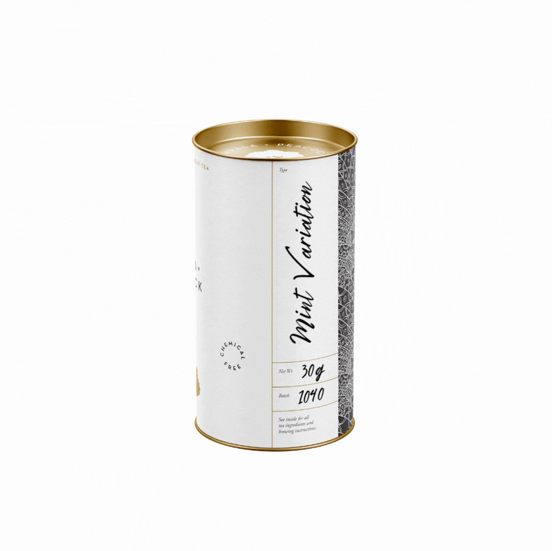 peppermint tea canister