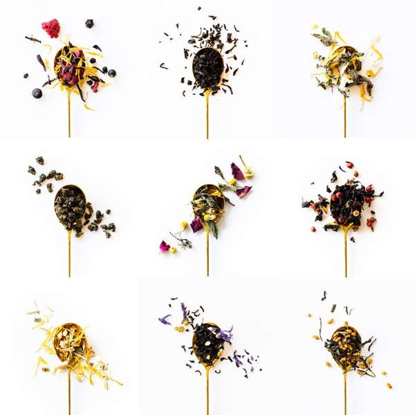9 spoons of teas