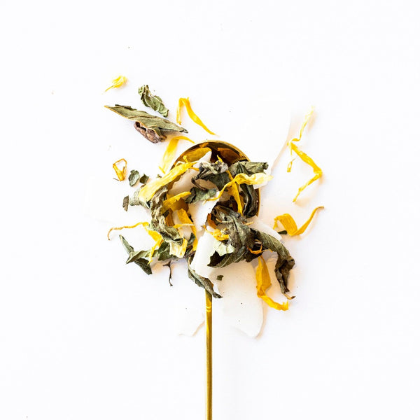 Coconut, Peppermint, Calendula and Licorice Root tea