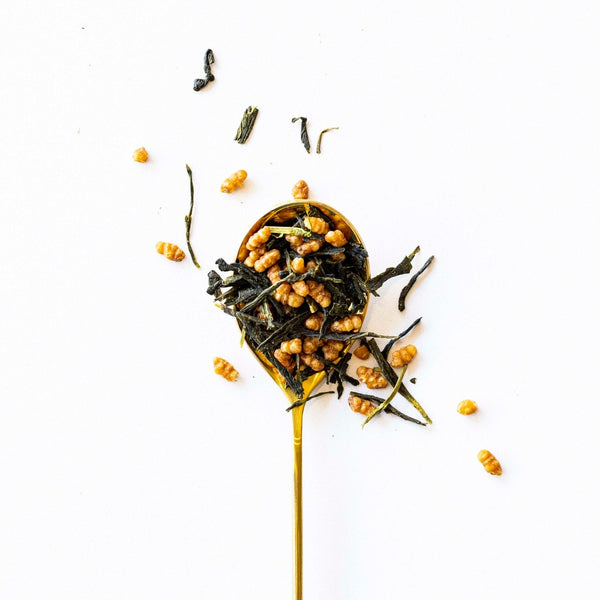 Genmaicha green tea and roasted rice