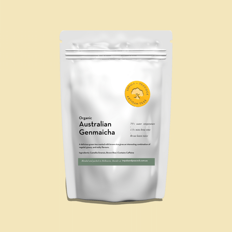 Genmaicha refill tea pouch