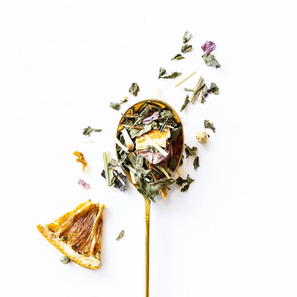 Echinacea, Spearmint, Ginger, Lemongrass, and Siberian Ginseng immune booster tea
