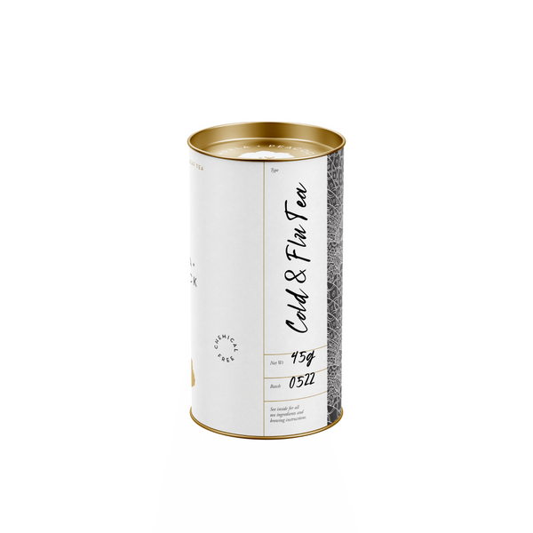 Cold and flu tea canister