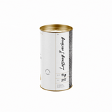 retail tea canister of lapsang souchong black tea