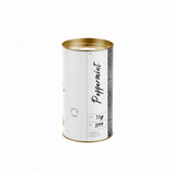 retail tea canister of peppermint tea