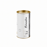 retail tea canister of relaxation tea